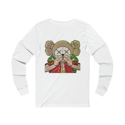 Speak No Luffy X Kaws Unisex Jersey Long Sleeve Tee